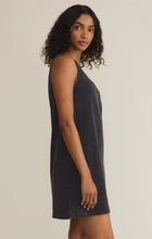 Load image into Gallery viewer, Z SUPPLY- SLOANE V NECK MINI DRESS BLACK
