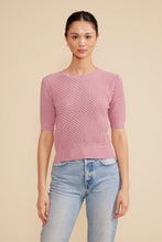 Load image into Gallery viewer, LUCY PARIS-ELISE KNIT TOP ROSE PINK
