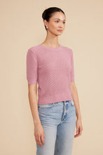 Load image into Gallery viewer, LUCY PARIS-ELISE KNIT TOP ROSE PINK
