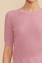 Load image into Gallery viewer, LUCY PARIS-ELISE KNIT TOP ROSE PINK
