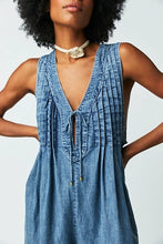 Load image into Gallery viewer, FREE PEOPLE-WEBSTER ROMPER FALLING RAIN WASH
