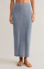Load image into Gallery viewer, Z SUPPLY-GAIL JERSEY DENIM MIDI SKIRT
