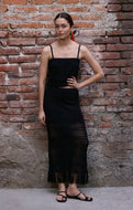 Z SUPPLY-FLYNN CROCHET MIDI SKIRT BLACK