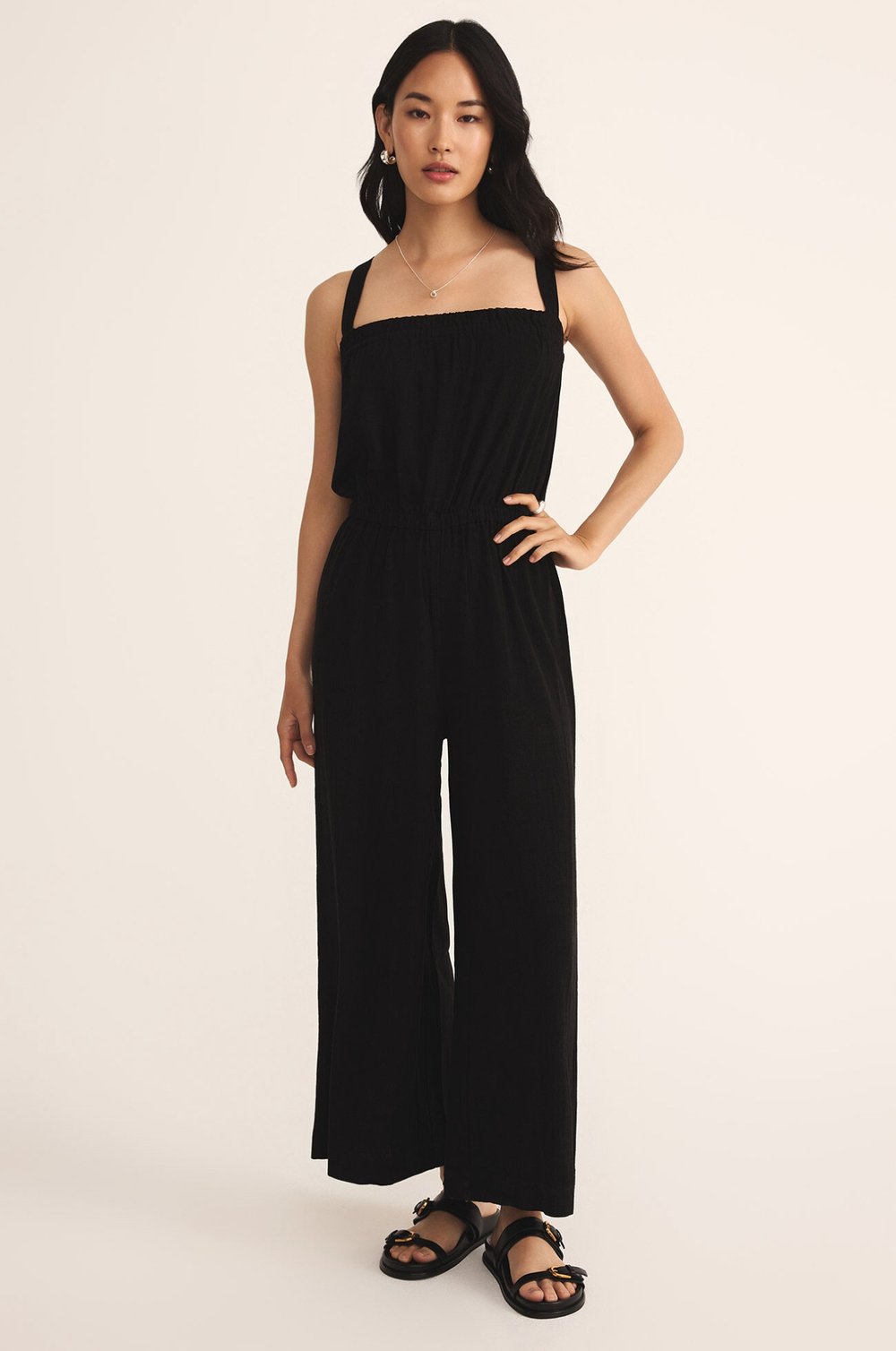 Z SUPPLY-SOLARA JUMPSUIT BLACK