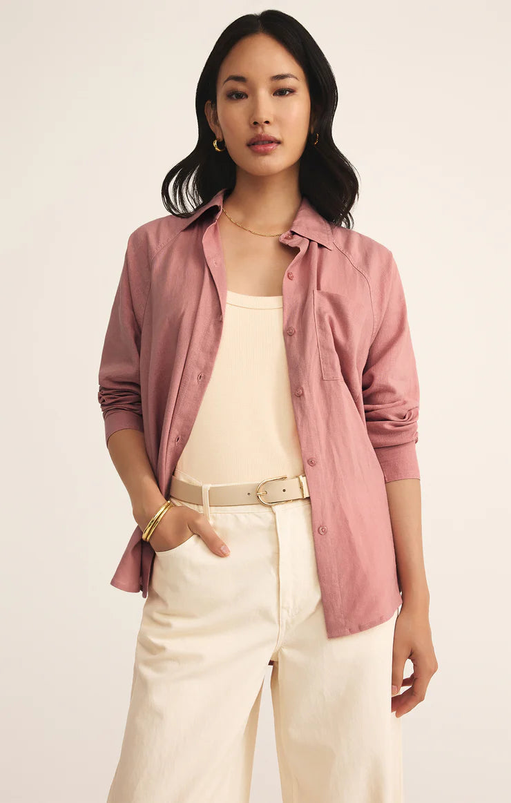 Z SUPPLY-THE PERFECT LINEN TOP