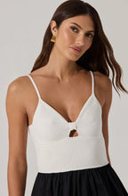 Load image into Gallery viewer, ASTR THE LABEL-CONTRAST MIXED MEDIA MIDI DRESS
