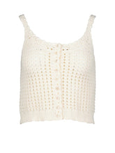 Load image into Gallery viewer, BISHOP + YOUNG-KEENA OPEN CROCHET SWEATER TANK
