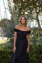 Load image into Gallery viewer, SUNDAY RITUAL-SOPHIA POPLIN DRESS BLACK
