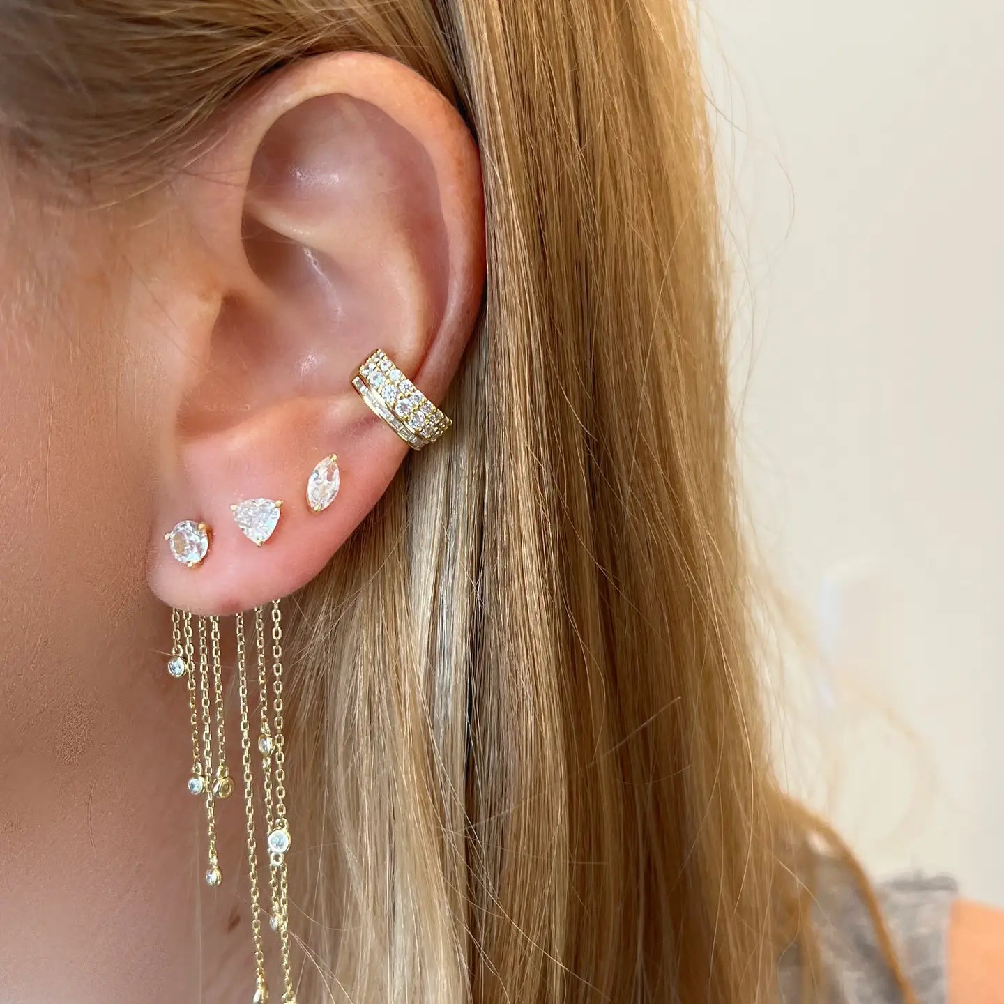 JTG JEWELRY-BEZEL FRINGE EARRING BACKS