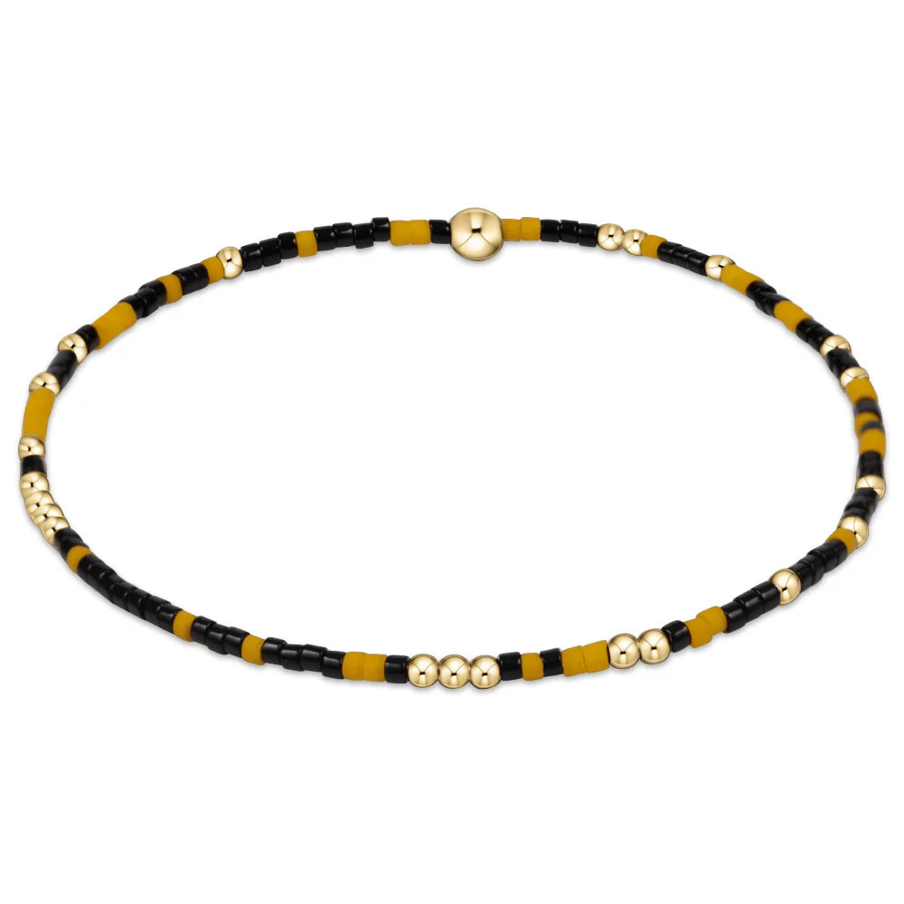 E NEWTON-GAMEDAY HOPE UNWRITTEN BRACELET GOLDEN YELLOW ONYX