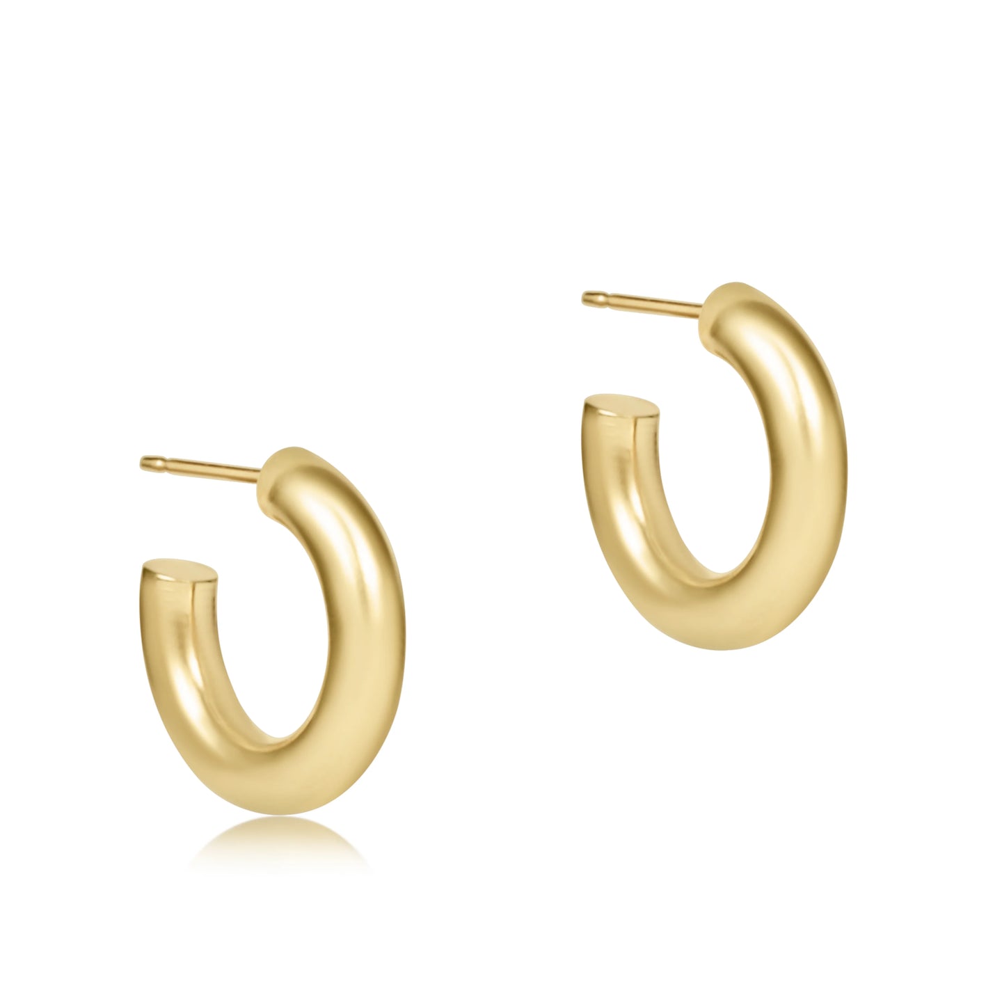 ENEWTON-ROUND GOLD 0.5 POST HOOP 4MM SMOOTH
