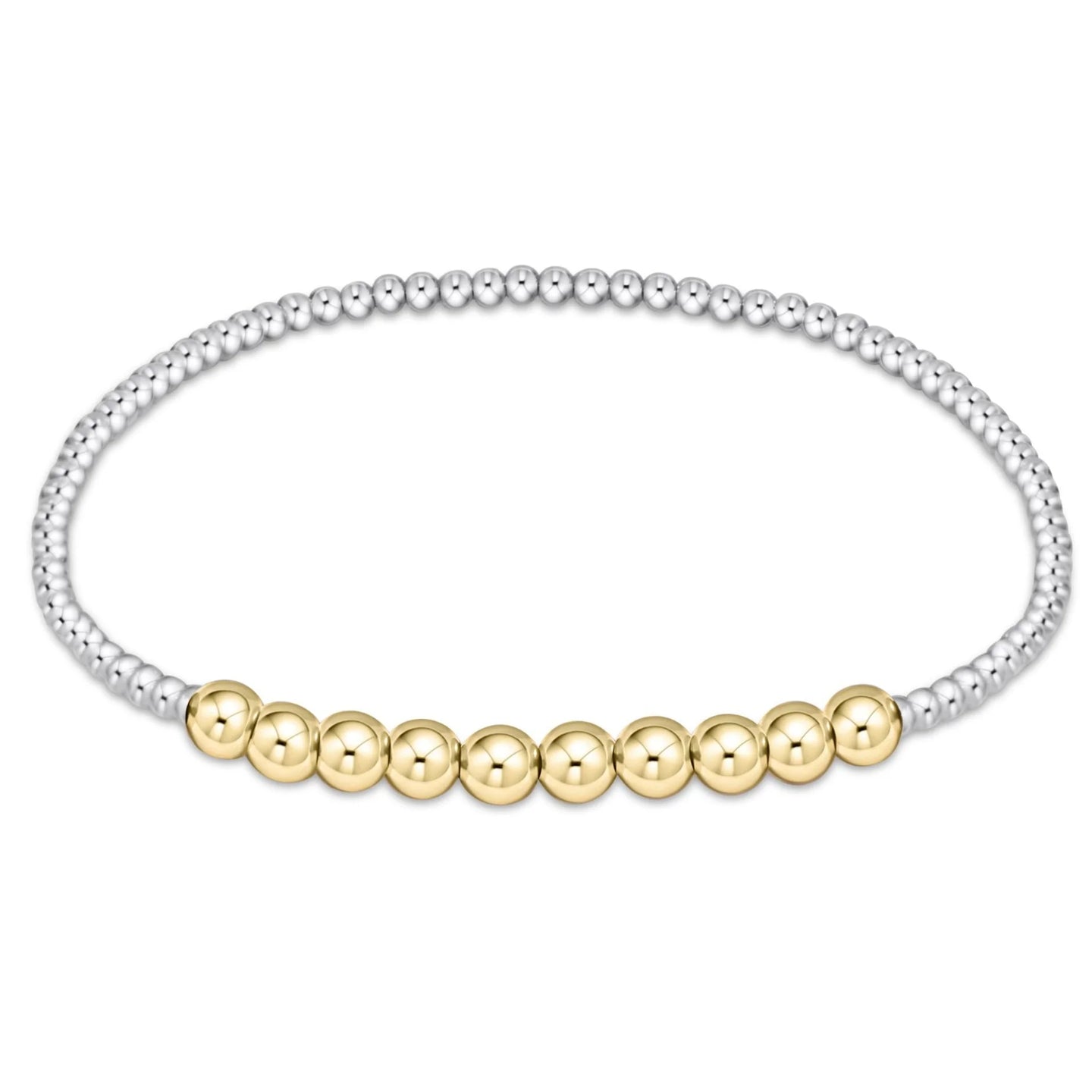 ENEWTON-CLASSIC BEADED BLISS 2MM BEAD BRACELET 4MM MIXED METAL