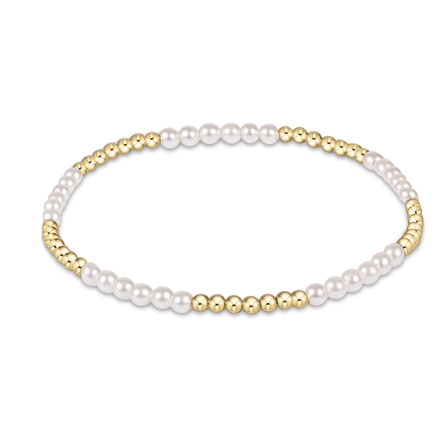 ENEWTON- CLASSIC BLISSFUL PATTERN 2.5MM BEAD BRACELET 3MM PEARL
