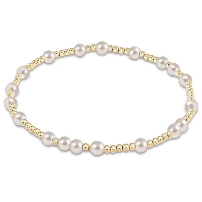 ENEWTON-HOPE UNWRITTEN 4MM BEAD BRACELET PEARL