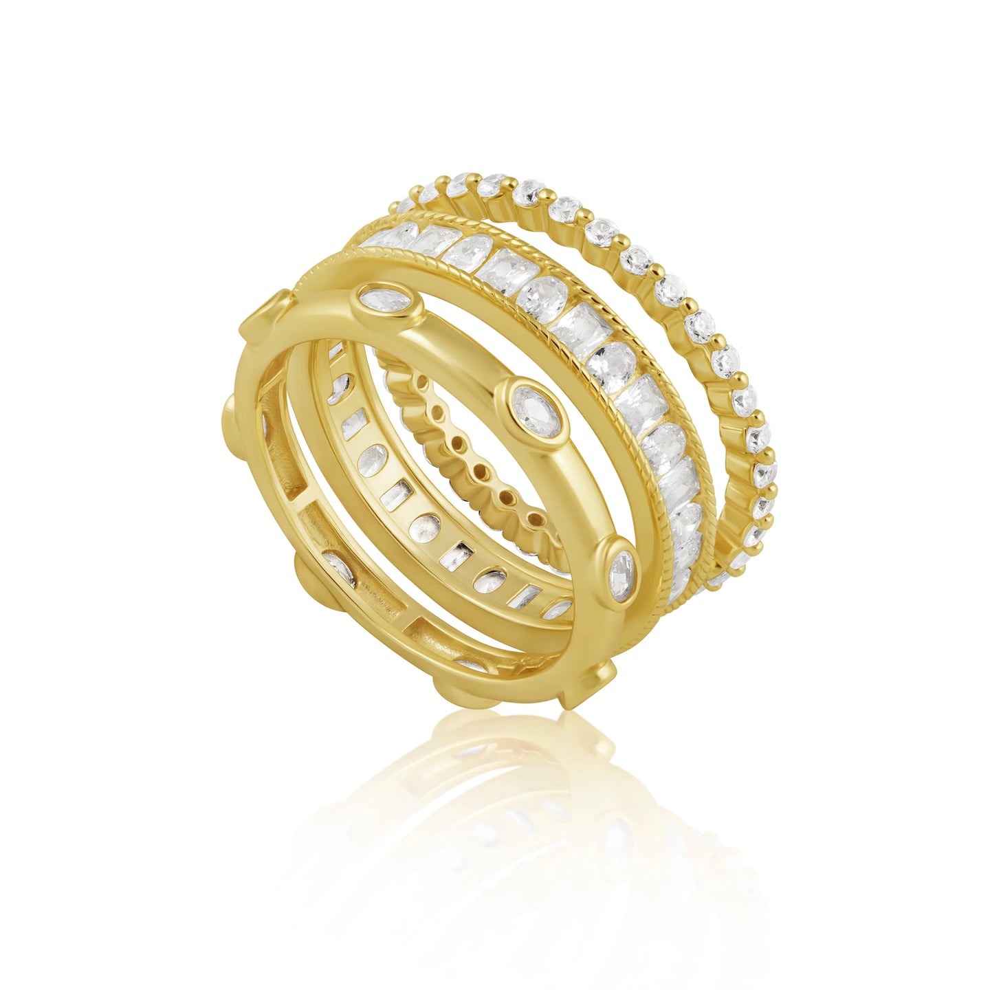 SAHIRA-IVY CZ RING SET
