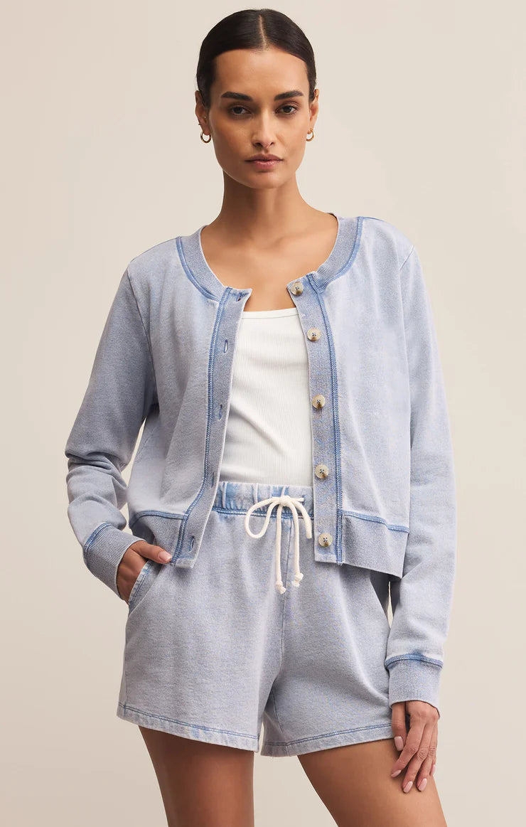 Z SUPPLY-DAILY KNIT DENIM CARDIGAN