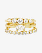 Load image into Gallery viewer, MELINDA MARIA-SHES SO STACKED RING SIZE 8
