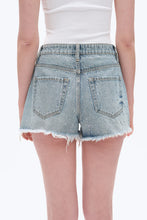 Load image into Gallery viewer, BAYEAS-HIGH RISE EMBELLISHED DENIM SHORT
