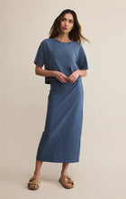 Load image into Gallery viewer, Z SUPPLY-GAIL JERSEY DENIM MIDI SKIRT
