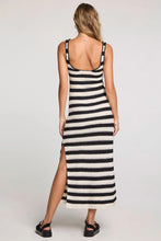 Load image into Gallery viewer, SALTWATER LUXE-MYAH BLACK AND WHITE STRIPED DRESS
