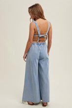 Load image into Gallery viewer, WISHLIST-DRAWSTRING WIDELEG OVERALL

