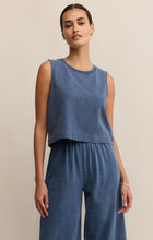 Load image into Gallery viewer, Z SUPPLY- SLOANE JERSEY DENIM MUSCLE TOP
