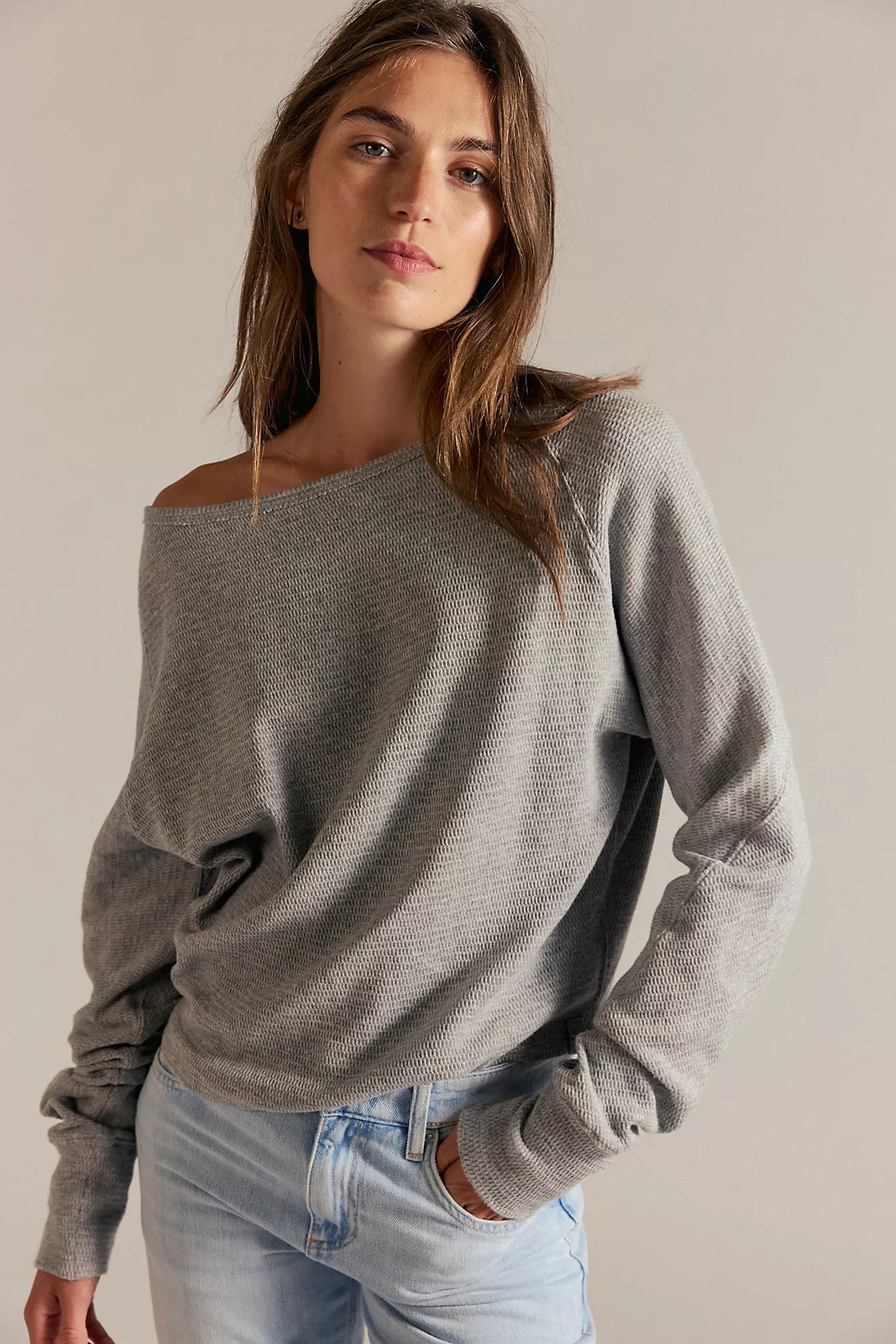 FREE PEOPLE- WE THE FREE JESS LONG SLEEVE
