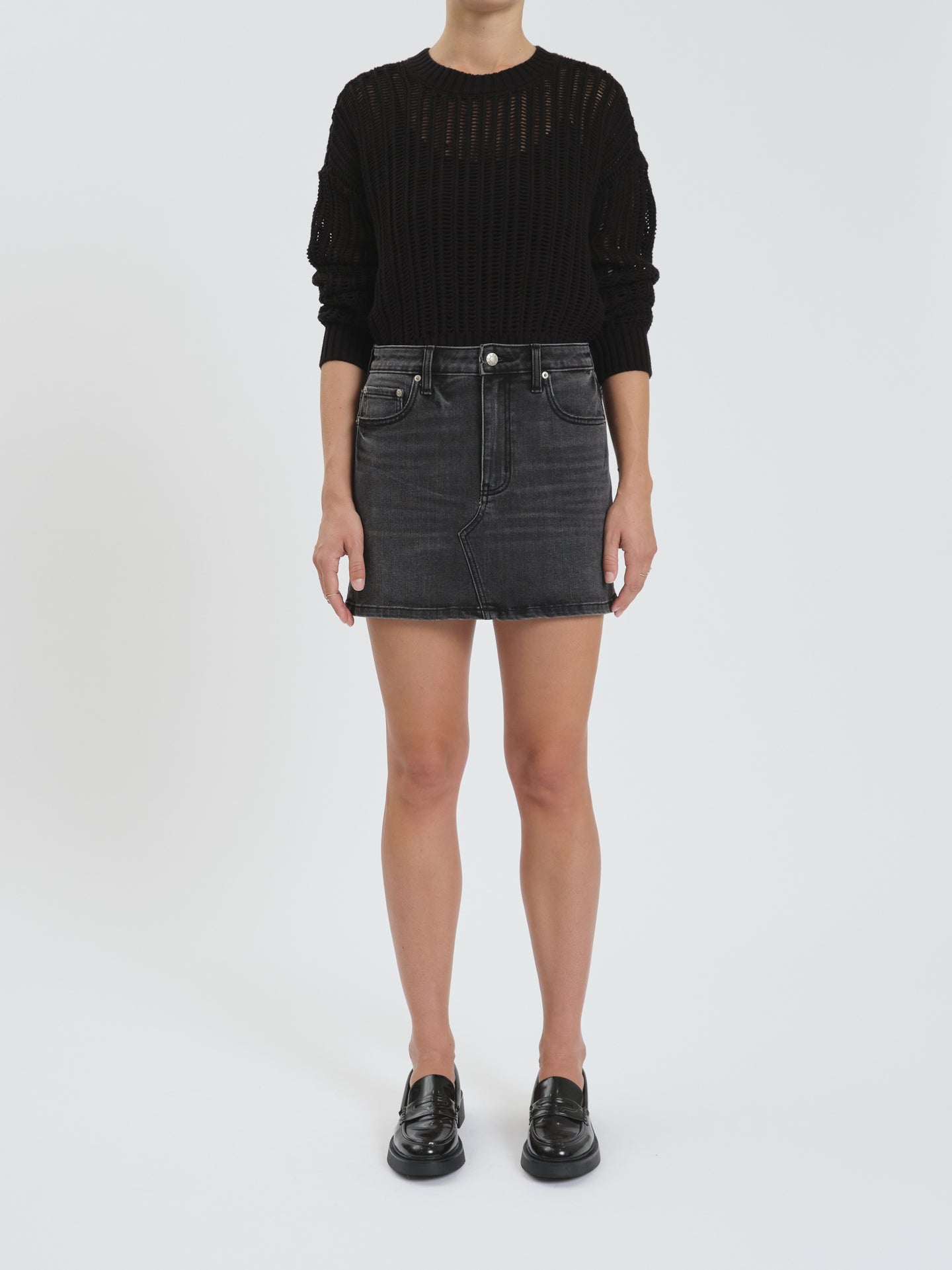 DAZE-MALIBU MID WAIST MINI SKIRT