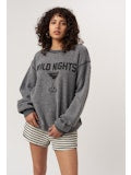 PROJECT SOCIAL T- LAZY DAYS/WILD NIGHTS REVERSIBLE SWEATSHIRT