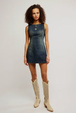 Load image into Gallery viewer, FREE PEOPLE-ATLAS DENIM MINI DRESS
