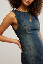 Load image into Gallery viewer, FREE PEOPLE-ATLAS DENIM MINI DRESS
