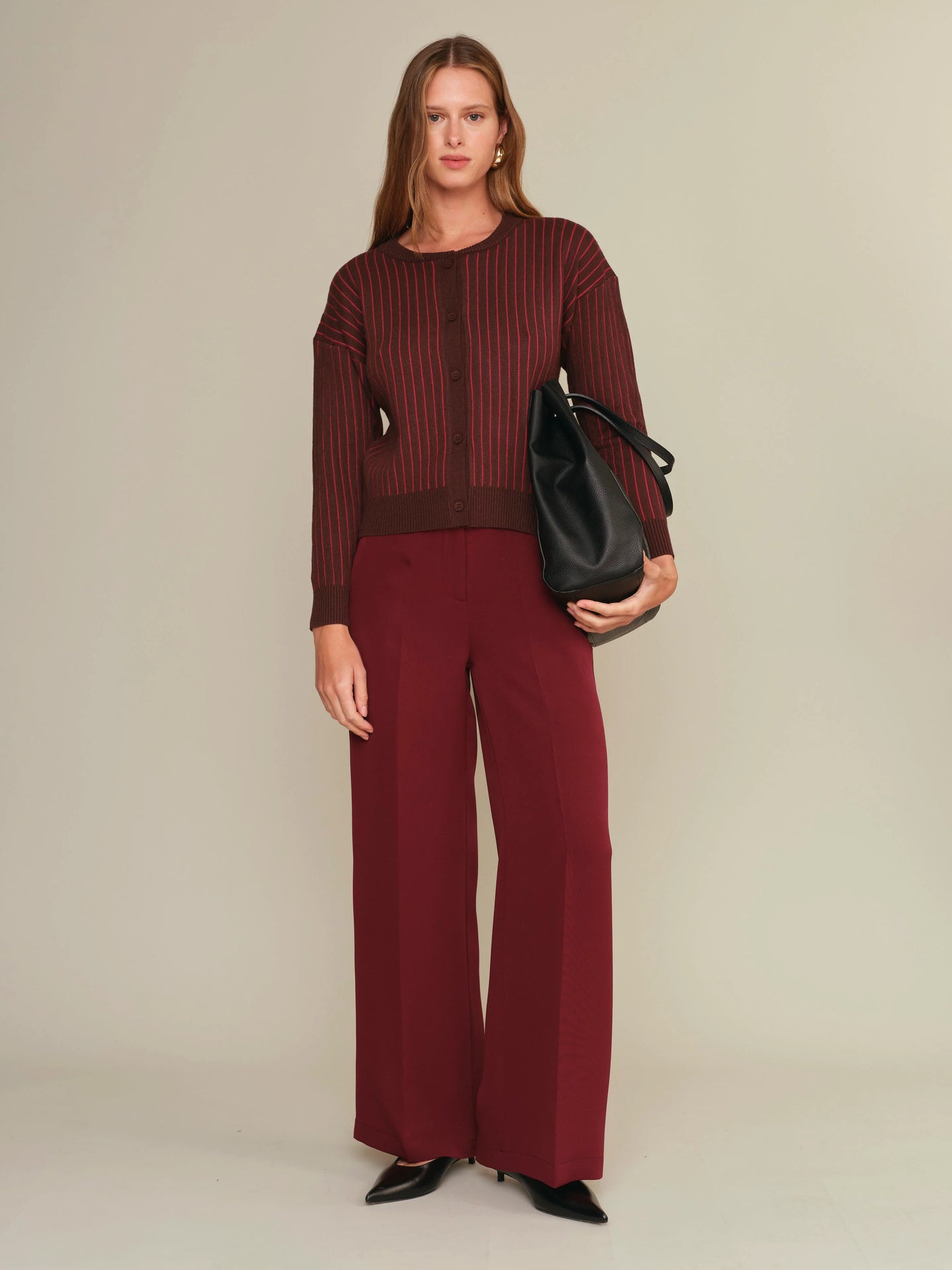 DELUC-ALEX PANTS IN BURGUNDY