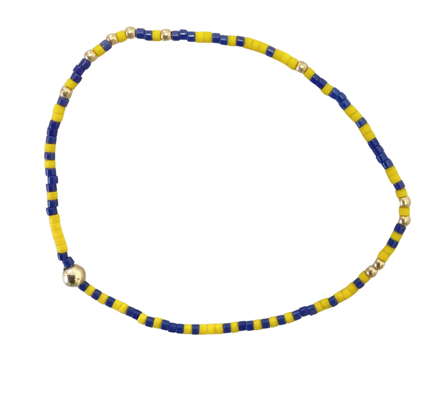 ENEWTON-GAMEDAY HOPE UNWRITTEN BRACELET GOLDEN YELLOW MATTE NAVY