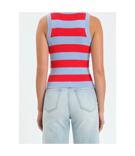 Load image into Gallery viewer, DAZE- FLIRTY TOP BERRY STRIPE
