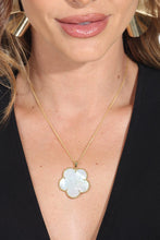 Load image into Gallery viewer, SAHIRA-MOTHER OF PEARL CLOVER NECKLACE
