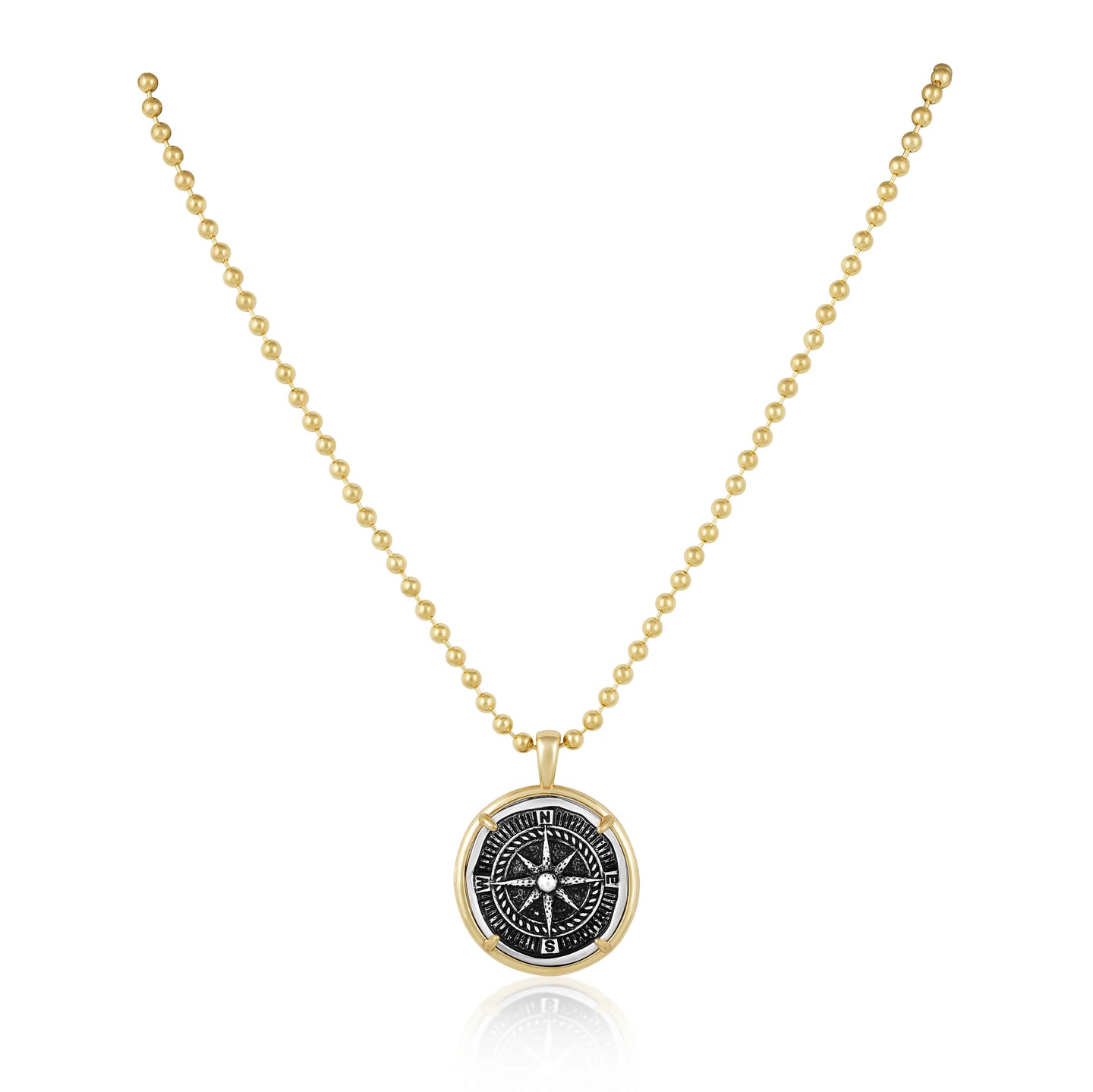 SAHIRA-COMPASS COIN NECKACE