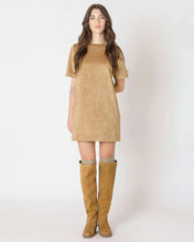 Load image into Gallery viewer, DEX-SUEDE SHIFT DRESS
