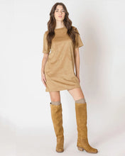 Load image into Gallery viewer, DEX-SUEDE SHIFT DRESS
