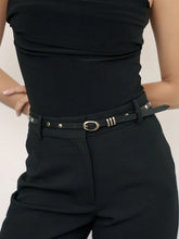 Load image into Gallery viewer, ETTIKA-CLASSIC STUDDED SKINNY BELT
