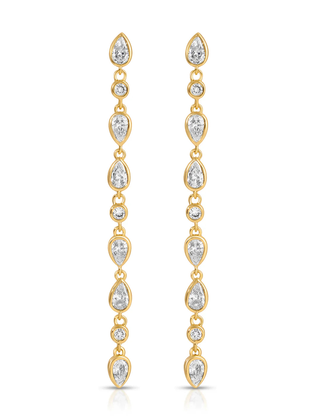 ETTIKA-CRYSTAL RAINFALL EARRINGS