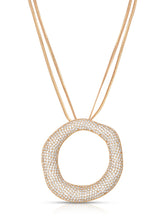 Load image into Gallery viewer, ETTIKA-OPEN CIRCLE PAVE NECKLACE
