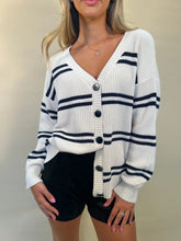 Load image into Gallery viewer, Z SUPPLY-BOYFRIEND STRIPED CARDIGAN
