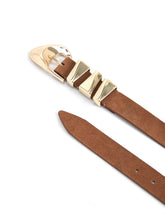 Load image into Gallery viewer, ETTIKA-MODERN WESTERN BELT IN MOCHA
