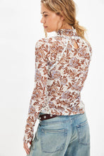 Load image into Gallery viewer, FREE PEOPLE-LYRIC LONG SLEEVE TOP IN IVORY COMBO
