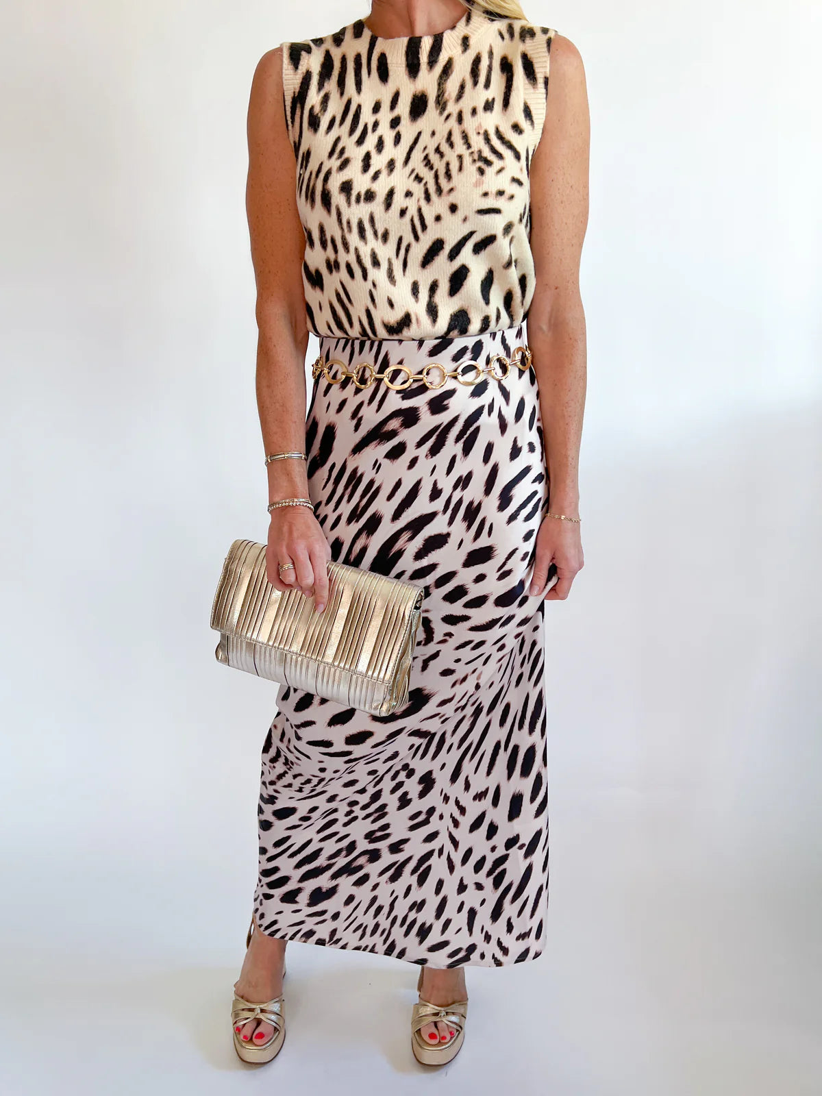 SANCTUARY-EVERYDAY MAXI SKIRT IN MOTHER LEO
