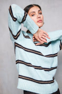 LINE AND DOT-DAX STRIPE SWEATER