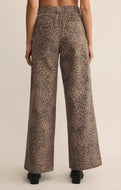 Z SUPPLY-MARLI DENIM LEOPARD PANT