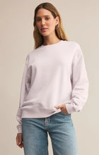 Load image into Gallery viewer, Z SUPPLY-BOYFRIEND COTTON SWEATSHIRT LAVENDAR ICE
