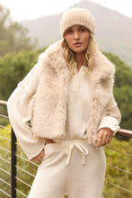 Load image into Gallery viewer, VINTAGE HAVANA-ALMOND COZY FUR VEST
