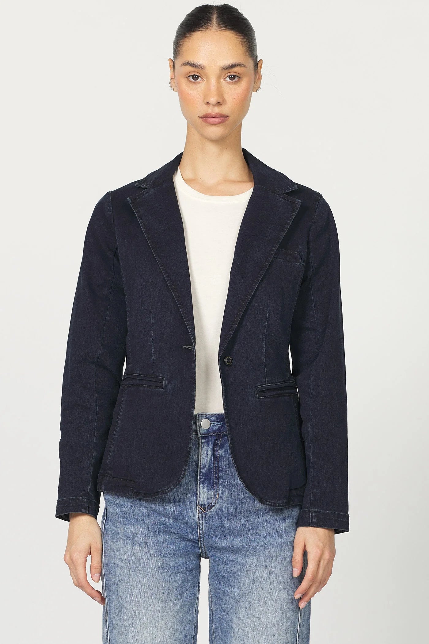 DEAR JOHN-MINAH DENIM JACKET IN BLUE DREAM
